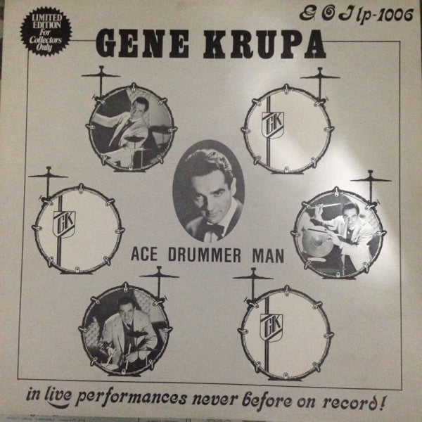 Gene Krupa : Ace Drummer Man (LP, Comp, Mono, Ltd)