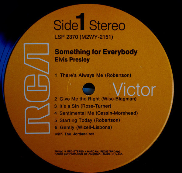 Elvis Presley : Something For Everybody (LP, Album, RE)