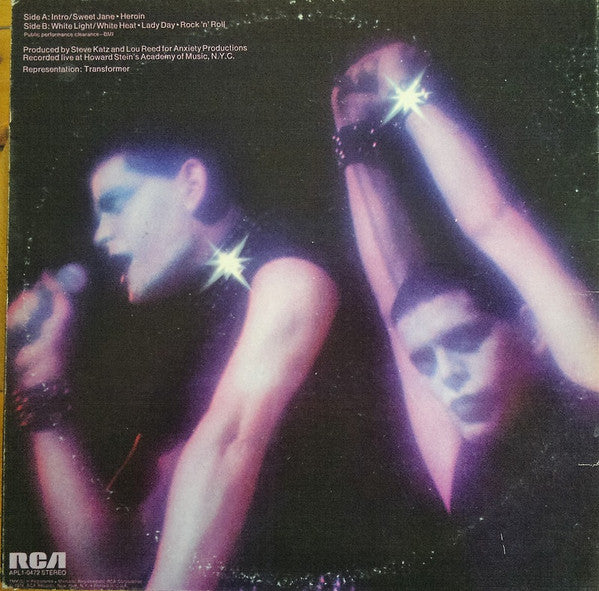 Lou Reed : Rock N Roll Animal (LP, Album, RP, Ind)