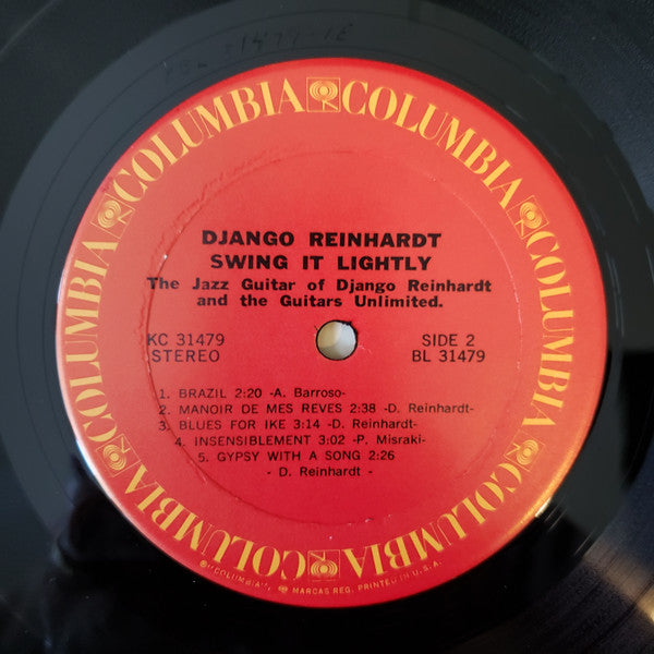 Django Reinhardt And The Guitars Unlimited : Swing It Lightly (LP, Album, Ter)