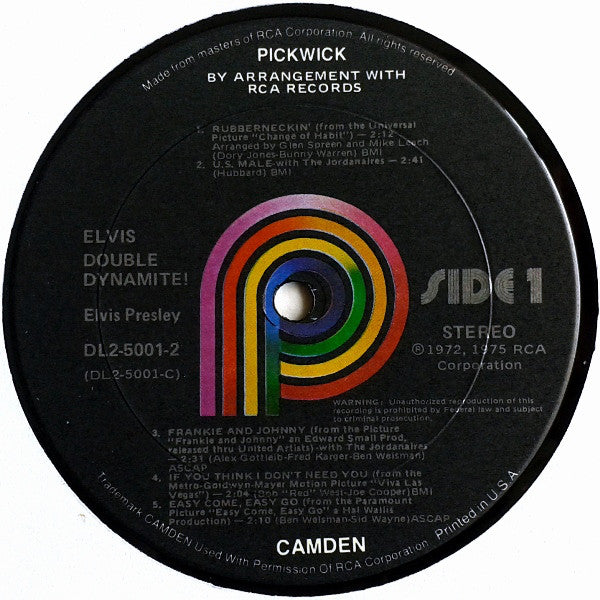 Elvis* : Double Dynamite! (2xLP, Comp, RP)