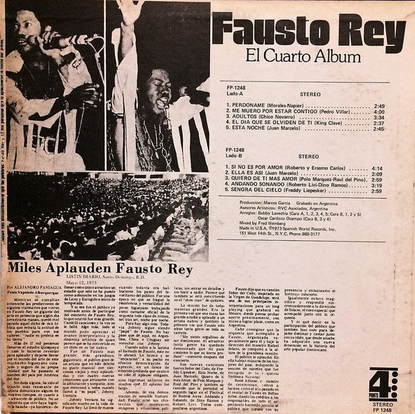 Fausto Rey : El Cuarto Album (LP, Album)