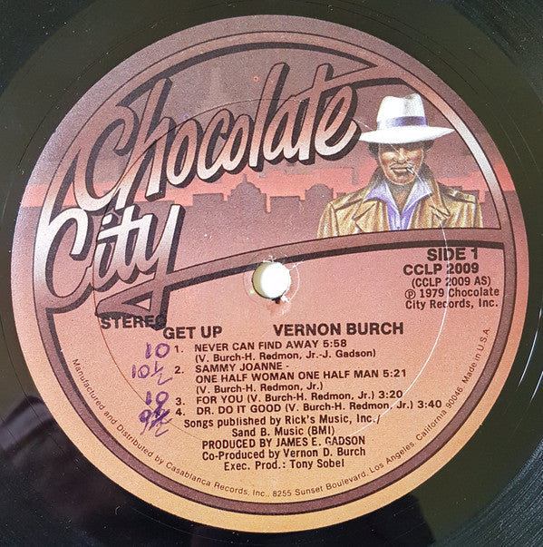 Vernon Burch : Get Up (LP, Album)
