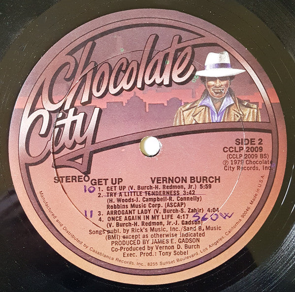 Vernon Burch : Get Up (LP, Album)