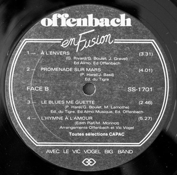 Offenbach Avec Vic Vogel : En Fusion (LP, Album)