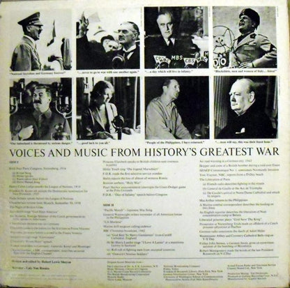 Various : Historic Voices And Music From World War II (LP)