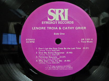 Lenore Troia And Cathy Grier : Don't Let The First Time Be The Last Time (LP, Album)