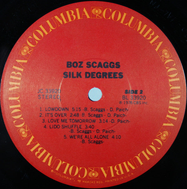 Boz Scaggs : Silk Degrees (LP, Album, RE, NAM)
