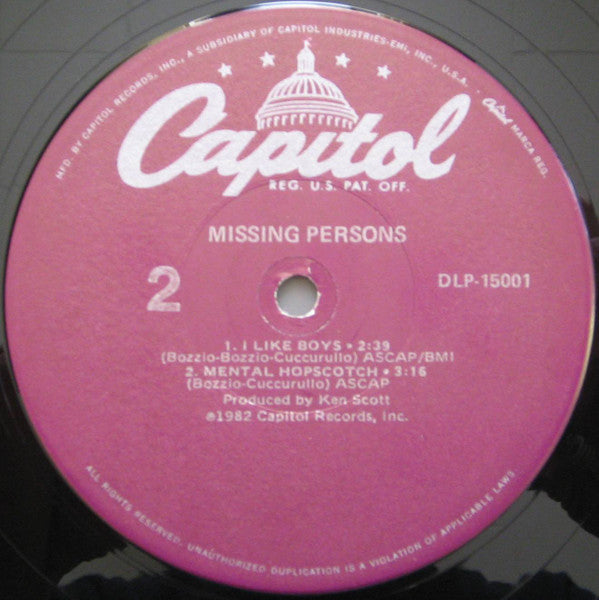 Missing Persons : Missing Persons (LP, MiniAlbum, Win)