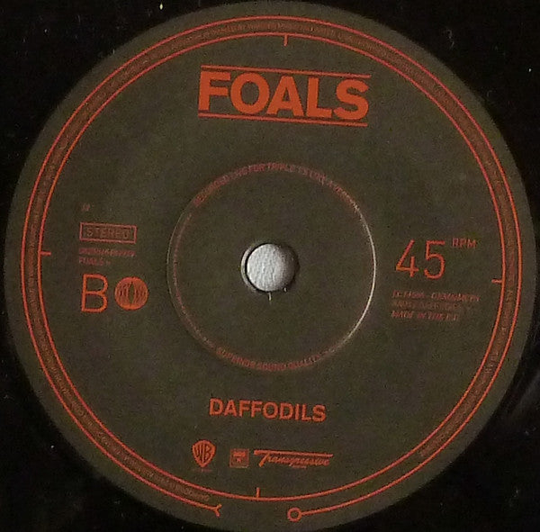 Foals : Rain / Daffodils (7", RSD, Single, Ltd)