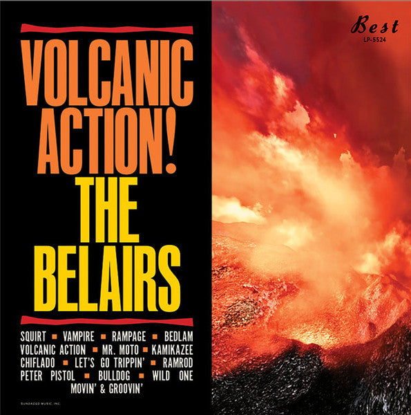 The Belairs : Volcanic Action! (LP, Comp, Mono, Red)