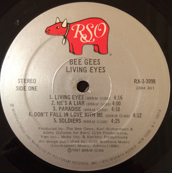 Bee Gees : Living Eyes (LP, Album, 18 )