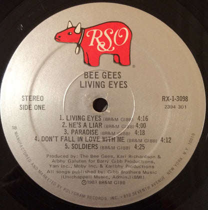Bee Gees : Living Eyes (LP, Album, 18 )