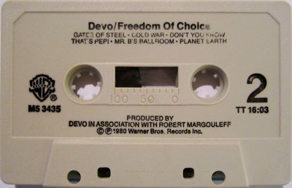 Devo : Freedom Of Choice (Cass, Album)