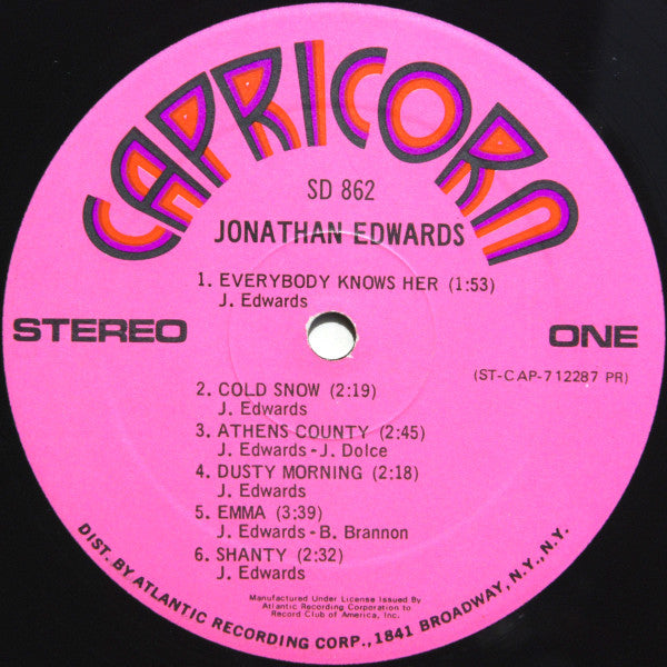 Jonathan Edwards (2) : Jonathan Edwards (LP, Album, Club, PR,)