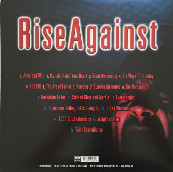 Rise Against : The Unraveling (LP, Album, Ltd, RP, Cok)