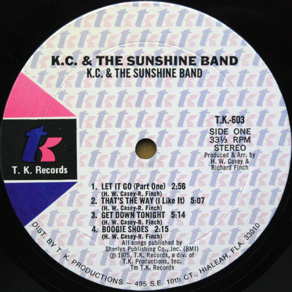 KC And The Sunshine Band* : KC And The Sunshine Band (LP, Album, Mon)