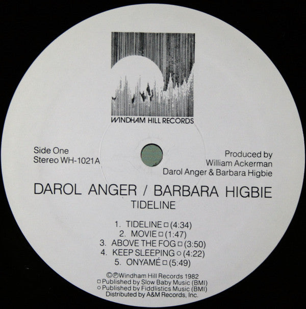 Darol Anger - Barbara Higbie : Tideline (LP, Album)