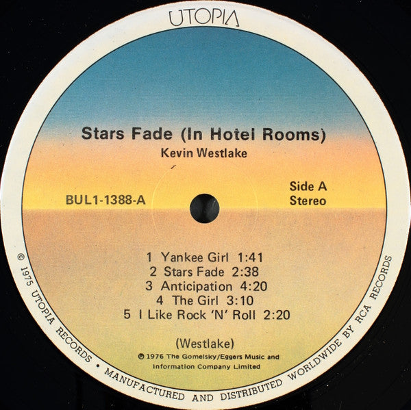 Kevin Westlake : Stars Fade (In Hotel Rooms) (LP, Album)