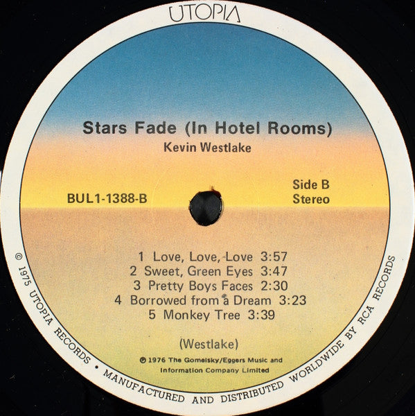 Kevin Westlake : Stars Fade (In Hotel Rooms) (LP, Album)