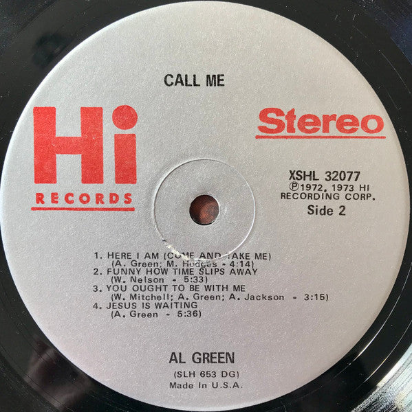 Al Green : Call Me (LP, Album, Glo)