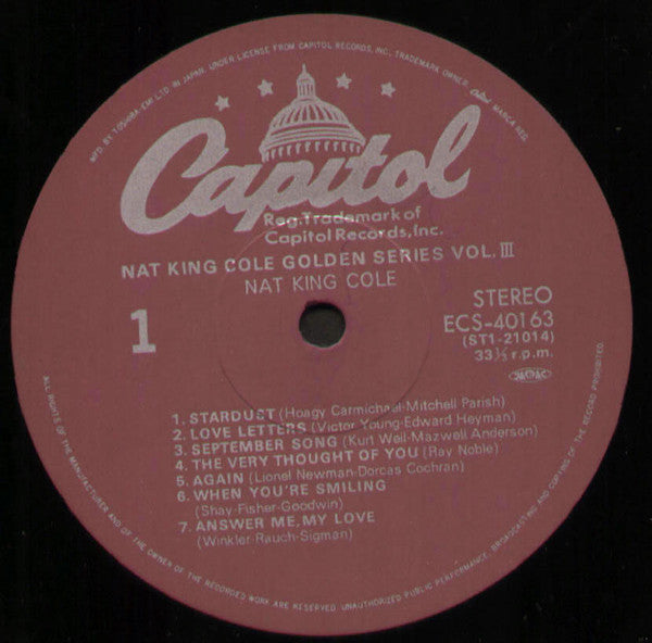 Nat King Cole : Stardust (LP, Comp)