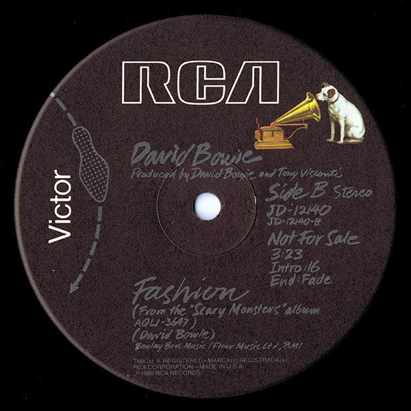 David Bowie : Fashion (12", Single, Promo)