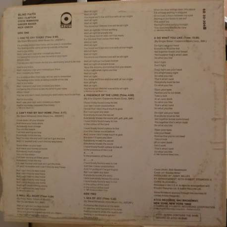 Blind Faith (2) : Blind Faith (LP, Album, SP )