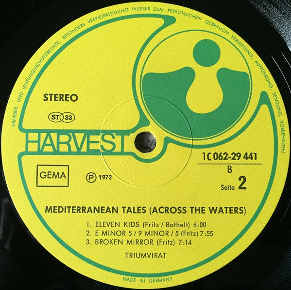 Triumvirat : Mediterranean Tales (Across The Waters) (LP, Album)