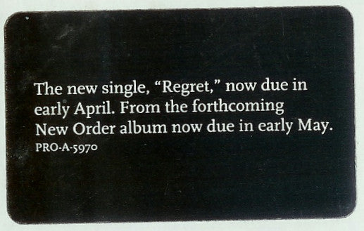 New Order : In Order (12", Comp, Promo, Ora)