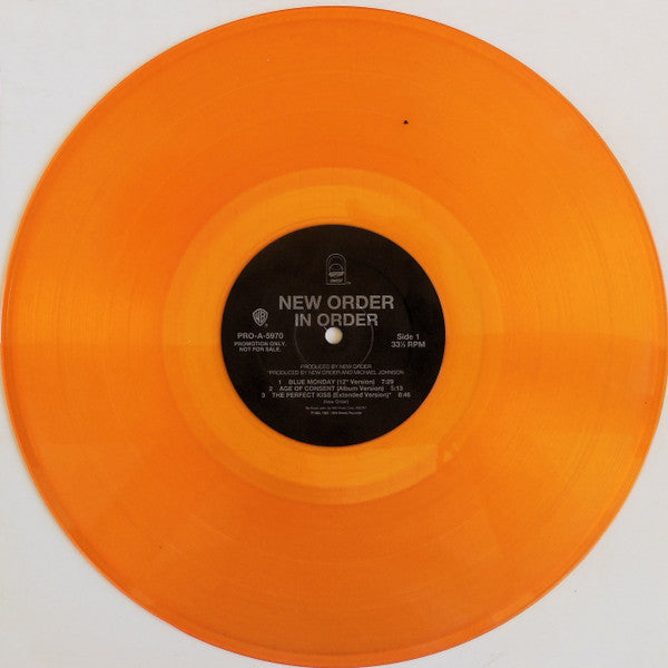 New Order : In Order (12", Comp, Promo, Ora)
