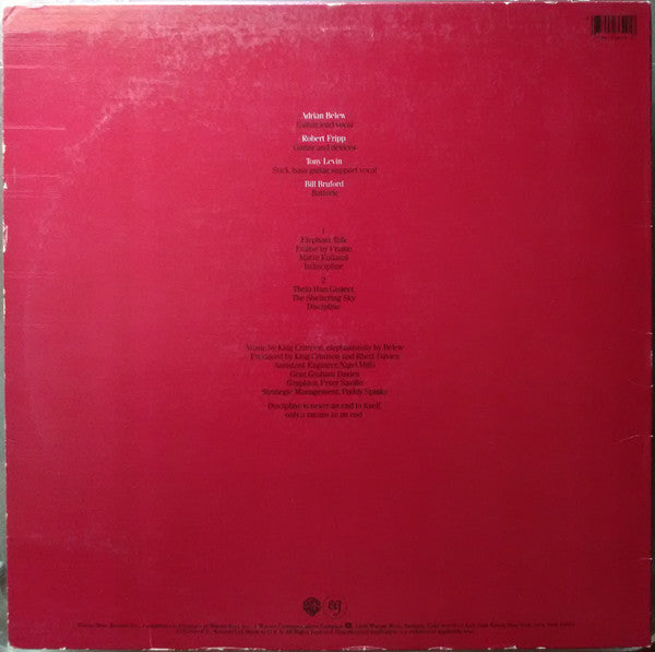 King Crimson : Discipline (LP, Album, All)