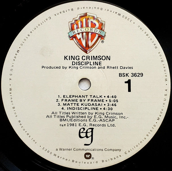 King Crimson : Discipline (LP, Album, All)