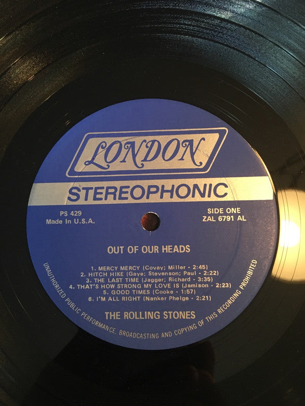 The Rolling Stones : Out Of Our Heads (LP, Album, AL )