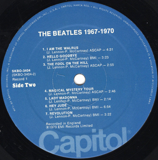 The Beatles : 1967-1970 (2xLP, Comp, RE, Spe)