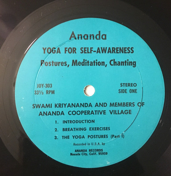 Swami Kriyananda : Yoga For Self-Awareness (2xLP, Album)