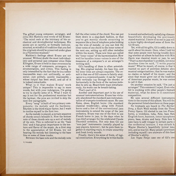 Gil Evans : The Individualism Of Gil Evans (LP, Album, Dee)