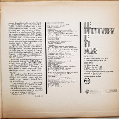 Gil Evans : The Individualism Of Gil Evans (LP, Album, Dee)