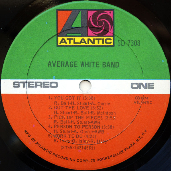 Average White Band : AWB (LP, Album, RI )