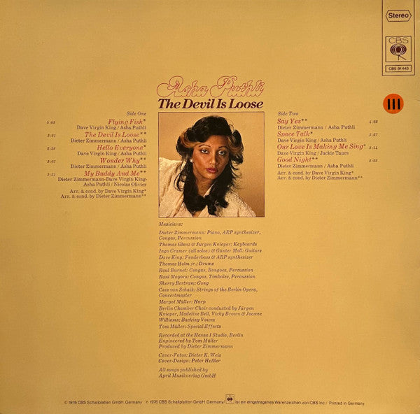Asha Puthli : The Devil Is Loose (LP, Album)