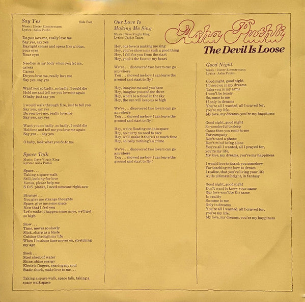 Asha Puthli : The Devil Is Loose (LP, Album)