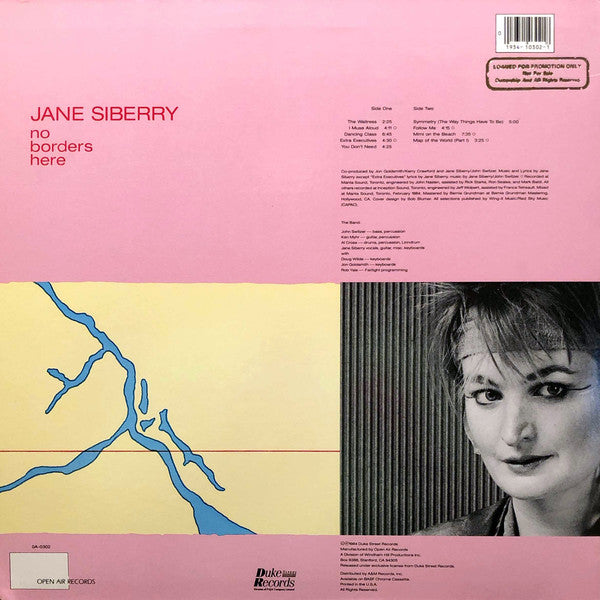 Jane Siberry : No Borders Here (LP, Album, Eur)