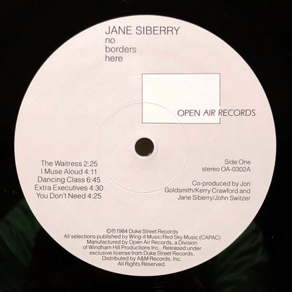Jane Siberry : No Borders Here (LP, Album, Eur)