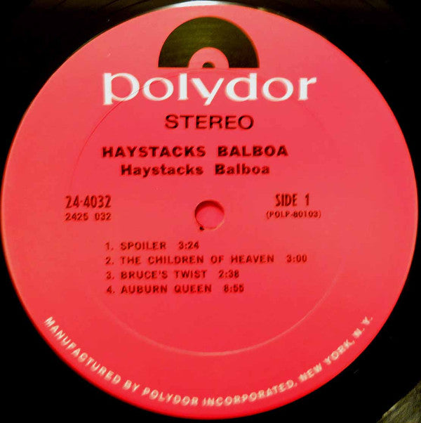 Haystacks Balboa : Haystacks Balboa (LP, Album)