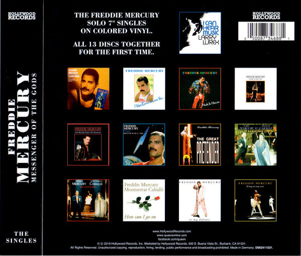 Freddie Mercury : Messenger Of The Gods (The Singles) (Box, Comp, Ltd + 7", Single, RE, Blu + 7", S/Sided)