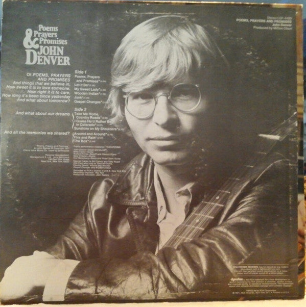 John Denver : Poems, Prayers & Promises (LP, Album, Roc)