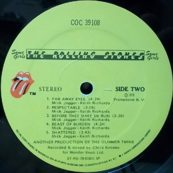 The Rolling Stones : Some Girls (LP, Album, 2nd)