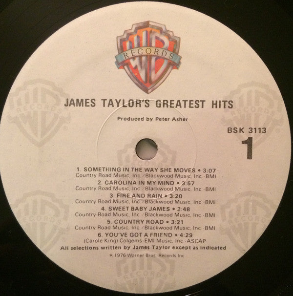 James Taylor (2) : Greatest Hits (LP, Comp, RE, Spe)