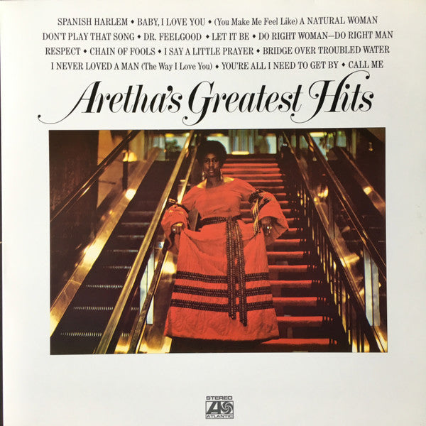 Aretha Franklin : Aretha's Greatest Hits (LP, Comp, RE)