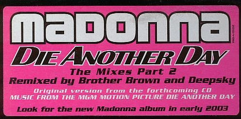 Madonna : Die Another Day (The Mixes Part 2) (12", Promo)